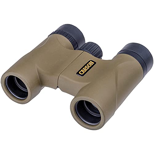 Carson Stinger 8x22mm Compact and Lightweight Binoculars for Travel, Bird Watching, Nature Viewing, Safari's, Concerts and Sporting Events (HW-822),Olive Green
