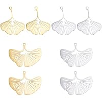 UNICRAFTALE 8 Uds 2 Colores Colgantes de Hojas de Ginkgo Otoño