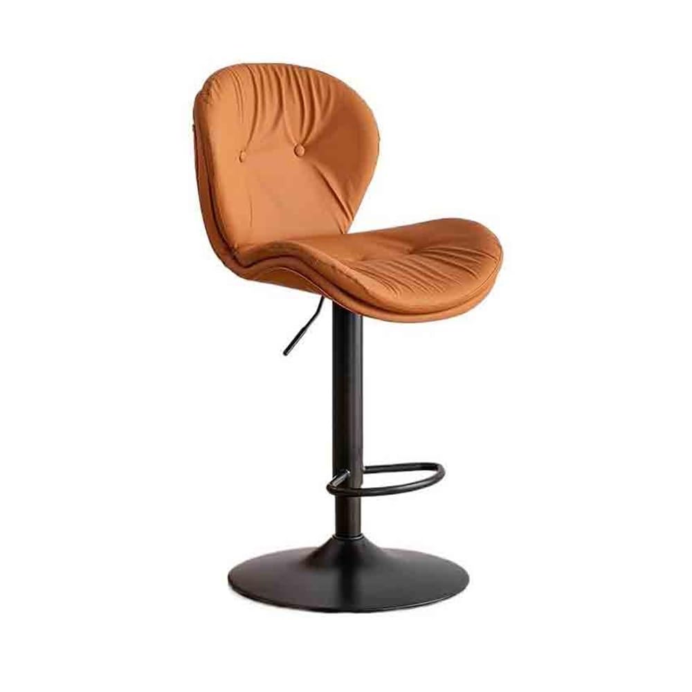 Tabourets de bar avec dossier pour soulager le dos et assise réglable orange