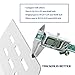 Utheer 65505 7622 Heat Deflector for Weber Genesis 300 Series, Genesis E/S-310, E/S-320, E/S-330 with Front Control Knobs (2011 and Newer), 13-1/4 Inch Heat Plate Parts for Weber 65505 62756, 16 GA