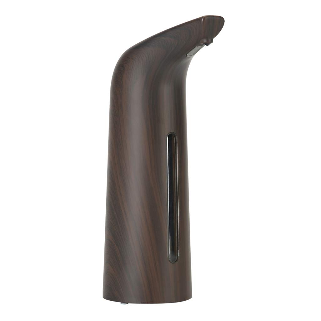YUOIUX Soap Dispenser 400ml Automatic Touchless Liquid Soap Dispenser Wood Battery Operated