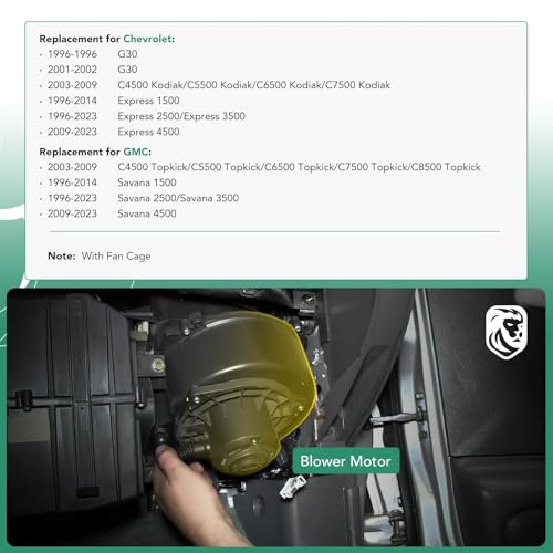 Image of A /C Heater Blower Motor Assembly for Chevrolet Express 1500 2500 3500 4500 GMC Savana Topkick