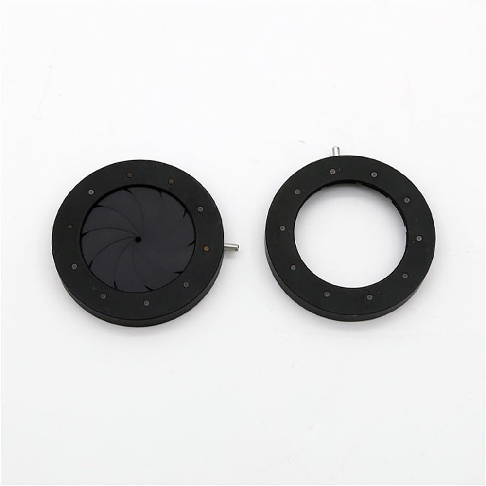 Accesorios para Microscopios Módulos ópticos de microscopio de cámara de Condensador de diafragma de Apertura de 1-29mm Iris mecánico óptico Ajustable Durabilidad Y Rendimiento Confiable