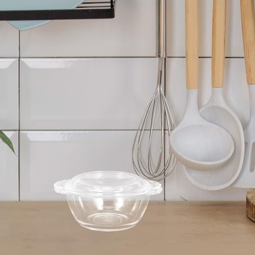 LALADEFIEE Cuiseur à Oeuf en Verre Résistant la Chaleur 275ml avec Couvercle Léger, Bol pour Cuisiner les Œufs Cuisine Maison – vue 4