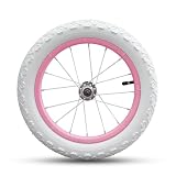 RoyalBaby Kids Bike Front Wheel 14 Inch Replacement Bicycle Part, Solid Air Rubber Tire & Inner Tube, White