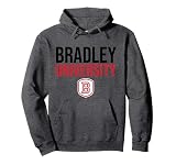 Bradley University Braves Stacked Pullover Hoodie