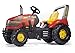 Produktbild Rolly Toys 035564 x-Trac Traktor mit 2-Gangschaltung und Bremse | Trettraktor mit Überrollbügel, Sitzverstellung | Farbe rot/schwarz