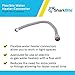 SharkBite 1 Inch x 3/4 Inch FIP x 24 Inch Stainless Steel Corrugated Flexible Water Softener Connector, Push to Connect Brass Plumbing Fitting, PEX Pipe, Copper, CPVC, PE-RT, HDPE, SS3096FLEX24LF
