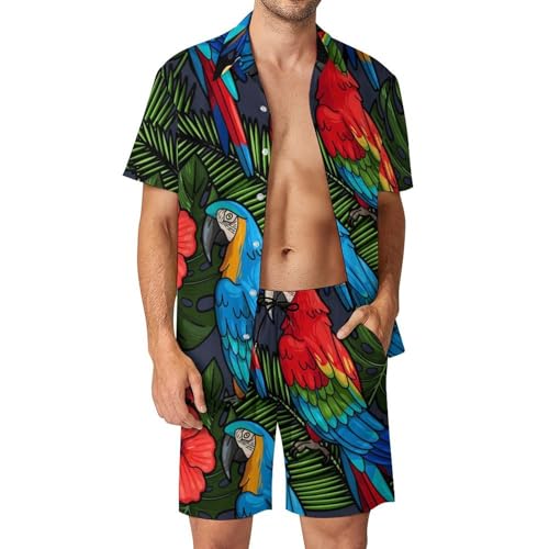 Ensemble Chemise Short Hawaïen Homme vêtement de plage été taille S