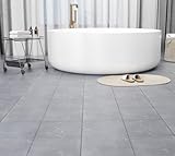 20-Pack Peel and Stick Floor Tiles Vinyl Floor 12 x 12 inch Self Adhesive Waterproof Flooring Planks DIY for Bathroom, Kitchen, Living Room, RV, Cover 20 Sq. Ft, Dark Grey Marble