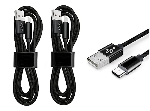 for Samsung Galaxy A20 SM-A205 / A30 SM-A305 2X 3FT USB 3.1 Type C Cable to USB A USB 3.0 Charger Cable (Type C Cable)