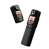 SJ~CAM C300 Câmera de Bolso 4K, Bateria de 3800mAh, Câmera de Ação com Estabilizador de 6 Eixos,Corporal com Tela de toque Duplo, à Prova D'água, Adequada para Vlogs e Transmissões ao Vivo
