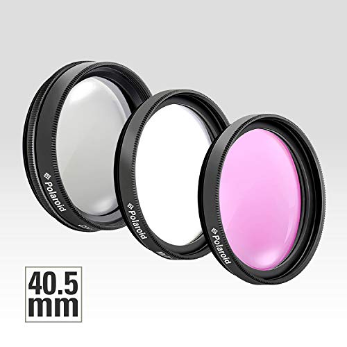 Polaroid Optics 40.5Mm 3-Piece Filter Kit Set [Uv,Cpl,Fld] Includes Nylon Carry Case – Compatible W/ All Popular Camera Lens Models #TOP7