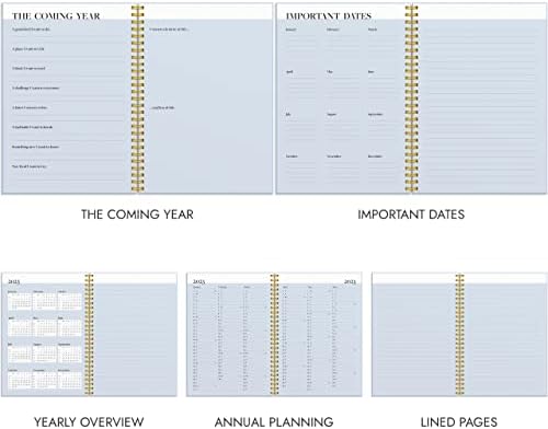 Burde Diary 2023 Life Planner Inspiration | 26 December 2022 - 7 January 2024 | Week to View with Monthly & Yearly Overview | 21x15 cm A5 Format | Get Inspired
