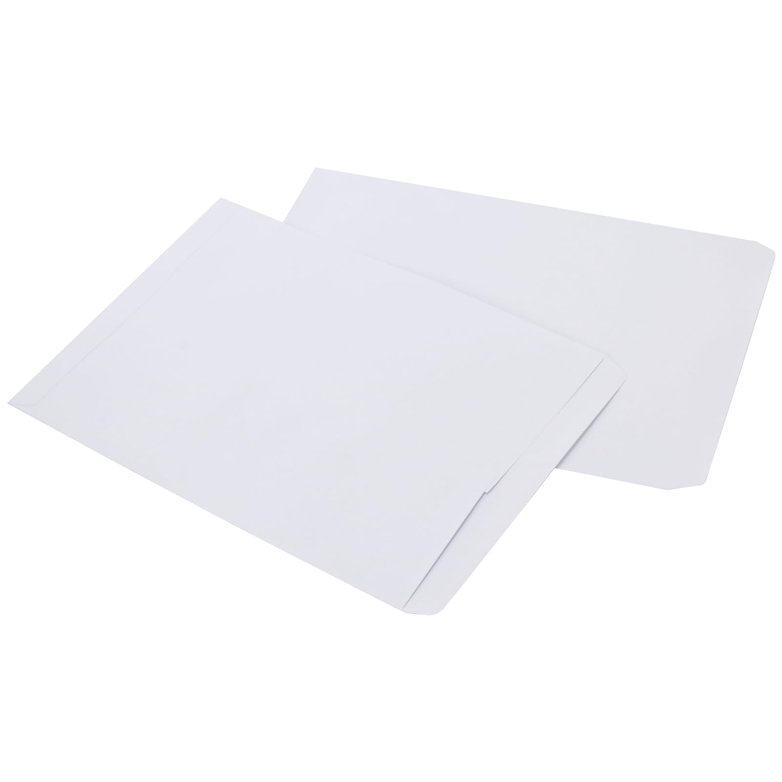 Lot de 200 enveloppes A5 blanches à patte autocollante pour documents de bureau et envoi postal, 162 x 229 mm