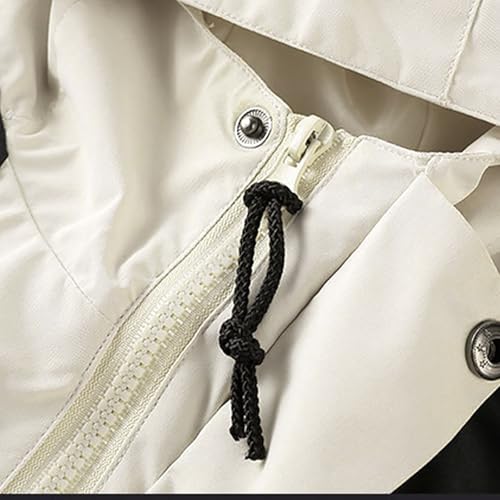 Boys Girls Rain Jackets with Hoodie Full Zip Waterproof Windbreaker Outdoor Camping Raincoats with Pocket 4-13 Years4