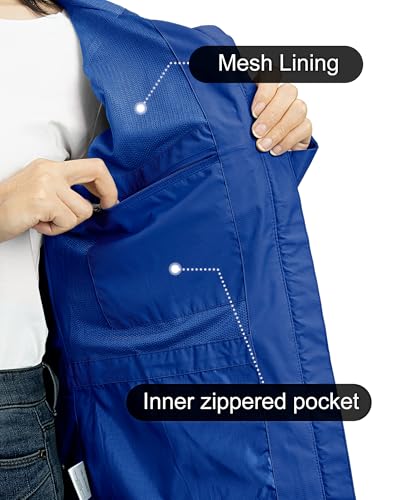 Image of Outdoor Ventures Packable Rain Jacket Women Waterproof Raincoat with Hood