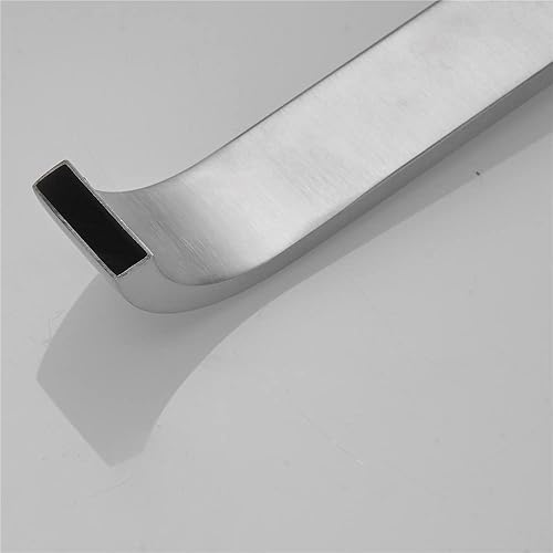 Miniatura 7 de 12 NPT - Grifo mezclador cuadrado de acero inoxidable extra largo para bañera, grifo mezclador para bañera de ducha, montaje en pared, níquel