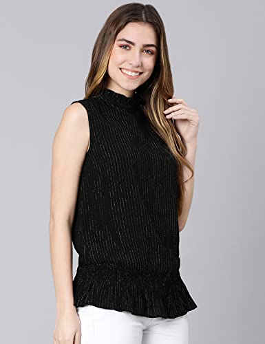 Image of oxolloxo Shine Lara Lurex Print Color Women Linned top