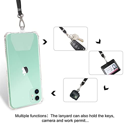 Takyu 2 Pieces Phone Lanyard Neck Strap And 6 Pieces Patches (2 Black And 4 Clear Tabs) thumb #3