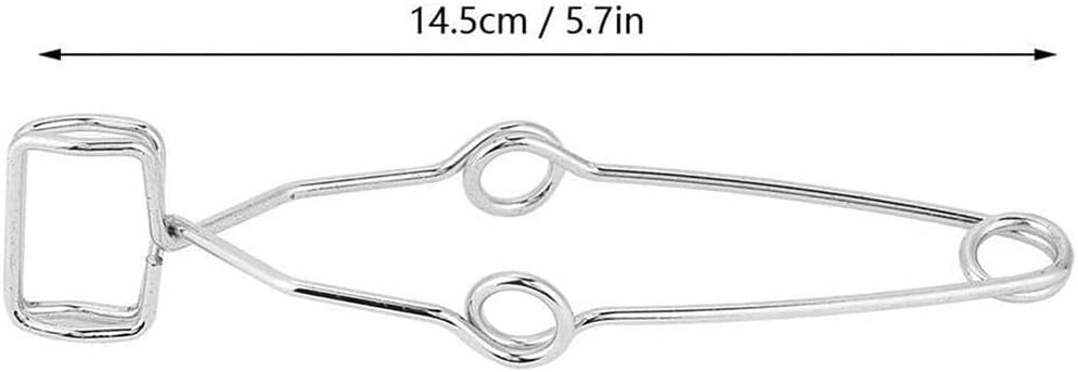 Spring Tube Clamp Steel Lab Holder for Chemistry Glassware Grip Science Experiment Tool Laboratory Safety Equipment Wire Tube Holder 14.5cm