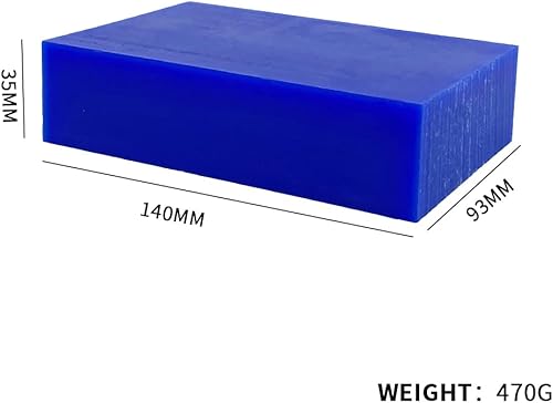 Miniatura 10 de Bloque de cera para tallar cera perdida, herramienta de moldeo de joyería, molde para esculpir 1 libra (rebanadas de cera verde)
