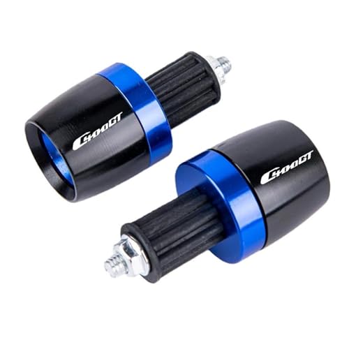 �o�C�N���i C400GT C400 GT C 400 400GT 2019-2025 �o�C�N�A�N�Z�T���[ 7/8�C���` 22mm �n���h���o�[�O���b�v �n���h���o�[�L���b�v �G���h�v���O(Blue)
