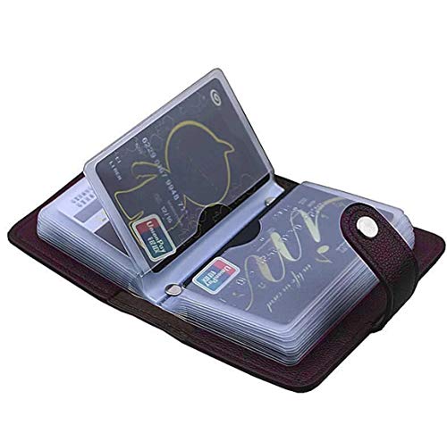 Stealodeal Brown 28 Slots Leather Debit/Credit/ATM Men & Women Ca...