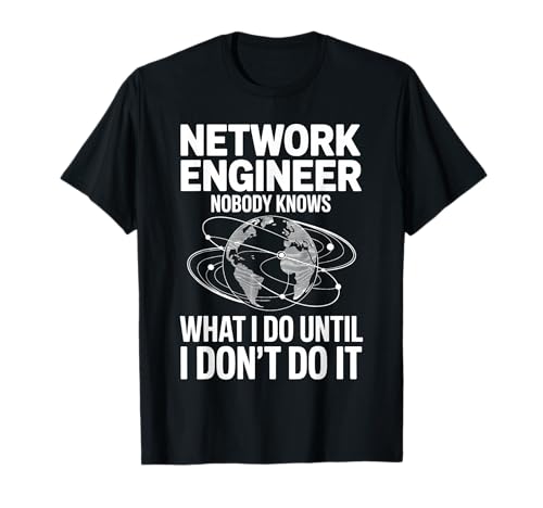 Funny Network Engineer Art for Men Women Cat5 Network Admin T-Shirt