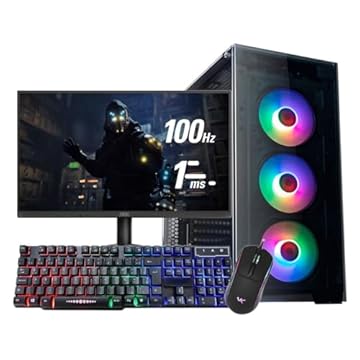 PC GAMER MONTADO AMD RYZEN 5 5600GT+A520M+16GB DDR4+SSD 480GB+500W+GAB GAMER RGB+MONITOR 19,5"+TECLADO E MOUSE GAMER