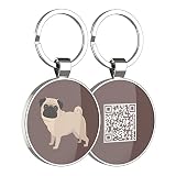DISONTAG QR Code Dog Tags, Personalized Dog Tags for Pets, Dog ID Tags, Dog Name Tags, Online Pet Pa