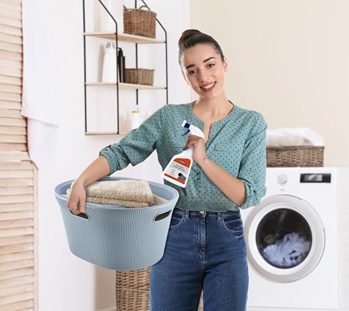 Image of Superio Ribbed Collection - Decorative Plastic Laundry Basket with Cut-Out Handles, Blue (1 Pack) Hamper Organzier for Bedroom Bathroom College Dorm Room 35 Liter