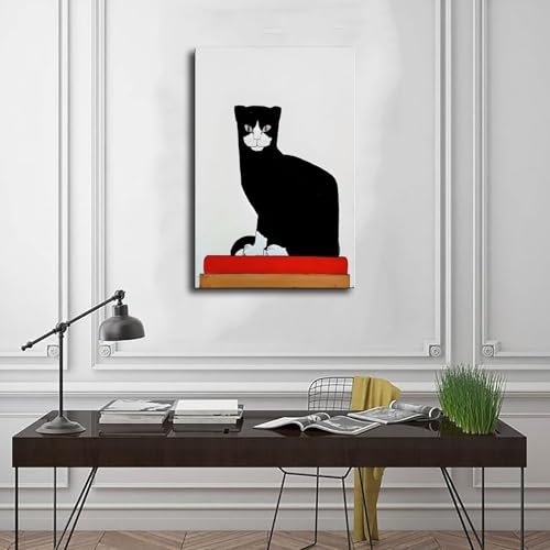 The Cat de Bart Van Der Leck impression sur toile 30,5x45,7 cm déco murale