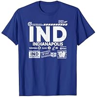 Vintage Indianapolis IND código de aeropuerto de viaje día retro