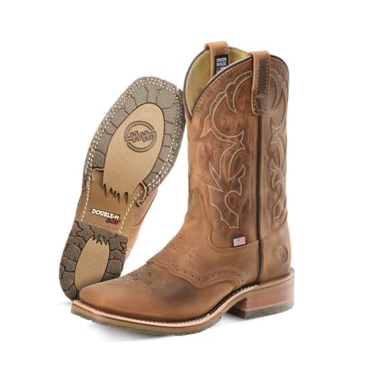 Double H Men's Square Toe ICE Roper Western Work Boot DH3560 (10EE)