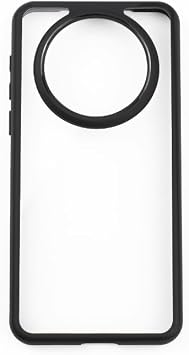 Compatible with Huawei Mate 50 Pro 4G Phone Case,TPU+PC Backplane 2 in 1 Translucent Phone Case Black