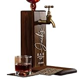 Personalized Whiskey Dispenser For Home Bar Engraved Wooden Barrel Head Liquor Dispenser Wall Mount for Men