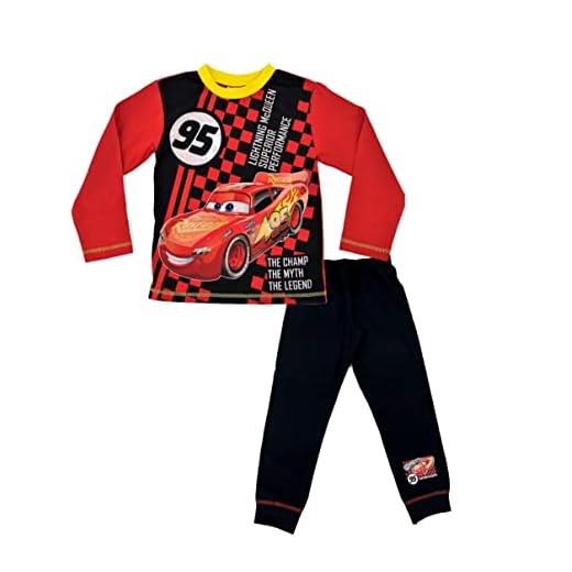Disney Cars Jungen Schlafanzug Lightning McQueen Mehrfarbig 98