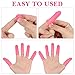 EXCEART 600Pcs Anti Static Rubber Fingertip Cover Protector (Pink)