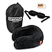 Price comparison product image Ergonauts 100% Pure Memory Foam Travel Neck Pillow  Complete Airplane Comfort Kit with Sleep Mask, Ear Plugs and Carrier Bag  Easy to Store and Soft Velour Cover