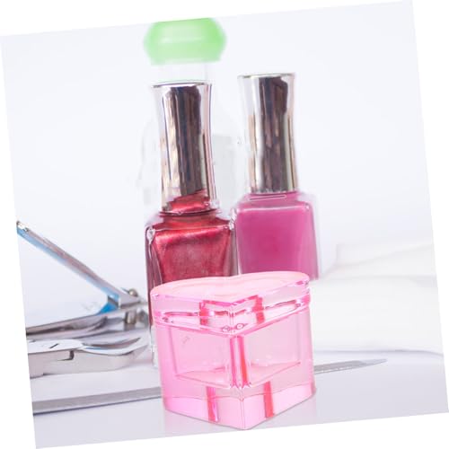 FOMIYES Sweet Heart Nail Art Dish Cristal Acrílico miniatura 6