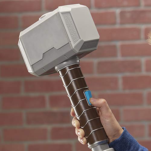 Avengers Nerf Power Moves Marvel Thor Hammer Strike Hammer Nerf Dart-Launching Toy For Kids Roleplay, Toys For Kids Ages 5 And Up #TOP7