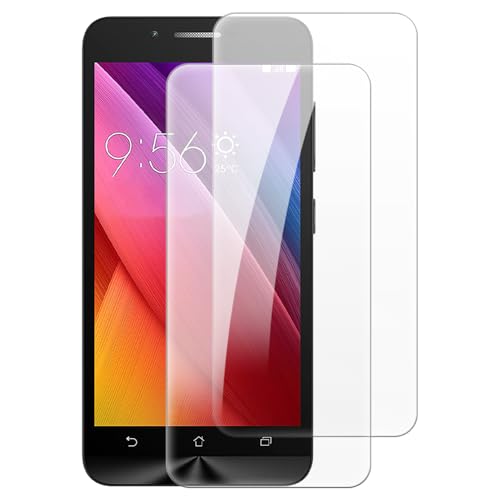 Shantime [2 pièces Protection Écran Verre Trempé Compatible avec Asus Zenfone Go ZC500TG (5 pouces), HD Clair Anti-rayures Sans Bulles