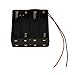 8pcs Aa Cells Battery (12v) Clip Holder Box Case Black