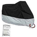 Motorcycle Cover, 210D Waterproof Motorcycle Cover All Weather Outdoor Protection,Oxford Durable &...