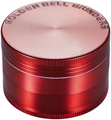 Golden Bell 2 inch Grinder 4 Layer Spice Grinder Zinc Alloy Grinder - Ancient Silver