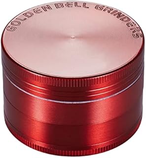 Golden Bell 2 inch Grinder 4 Layer Spice Grinder Zinc Alloy Grinder - Ancient Silver