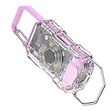 Antorcha de llavero portátil, linterna LED recargable de 6 modos, luz compacta para acampar, accesorio multiusos, herramienta de supervivencia para caminar de noche y al aire libre con uso para el hog