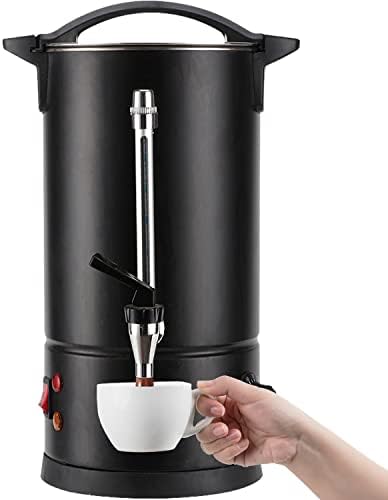 Fooikos Coffee Urn,16L-110 Cups, 304 Stainless Steel,1600W Fast Heating Black