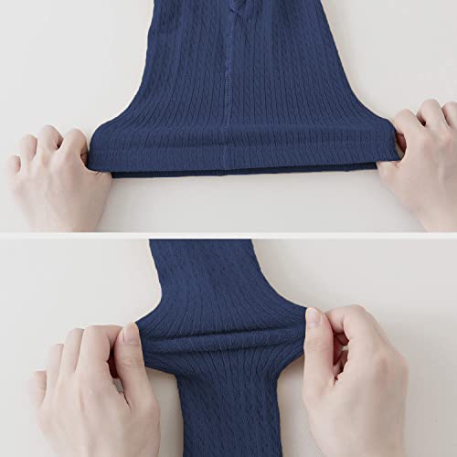 Image of EPEIUS Baby Girl Tights Thick Cable Knit Leggings Seamless Cotton Toddler Girls Stockings School Tights for 2T-12 Years